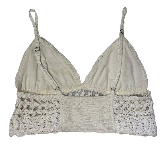 Billabong Ivory Cotton Crochet Bralette Top - Picture 2 of 6